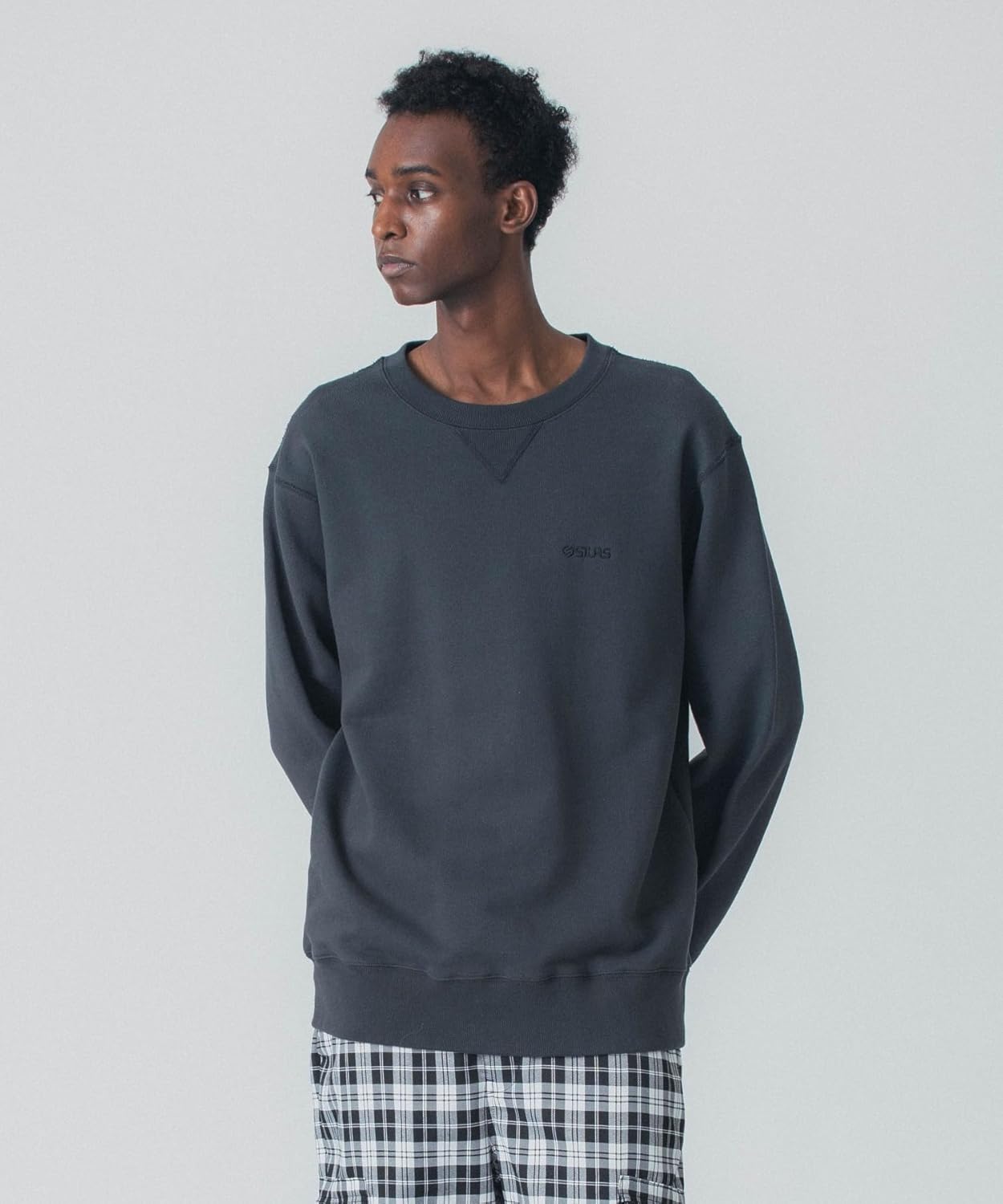 

Мужская классическая толстовка с круглым вырезом SILAS