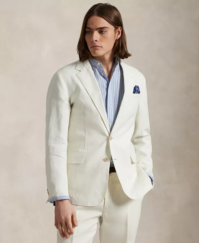 

Мужской пиджак Polo Soft Modern Linen Polo Ralph Lauren, коричневый/бежевый