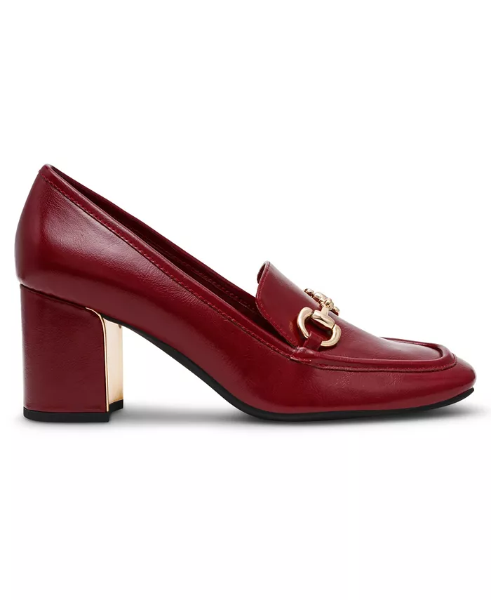 Женские туфли-лодочки Tobi на квадратном каблуке Anne Klein, красный — фото 2
