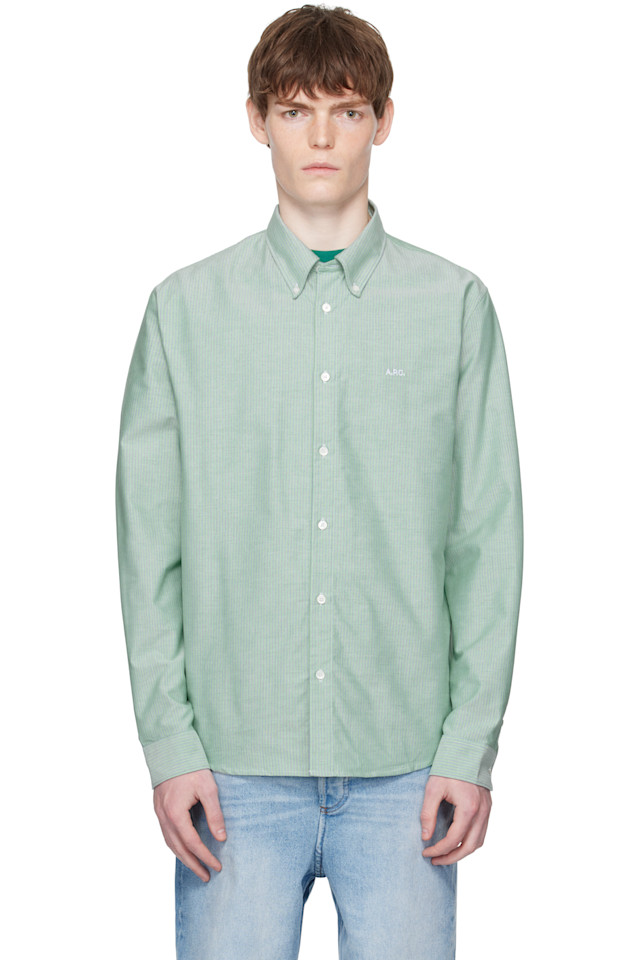 

Рубашка Greg A.P.C., зеленый