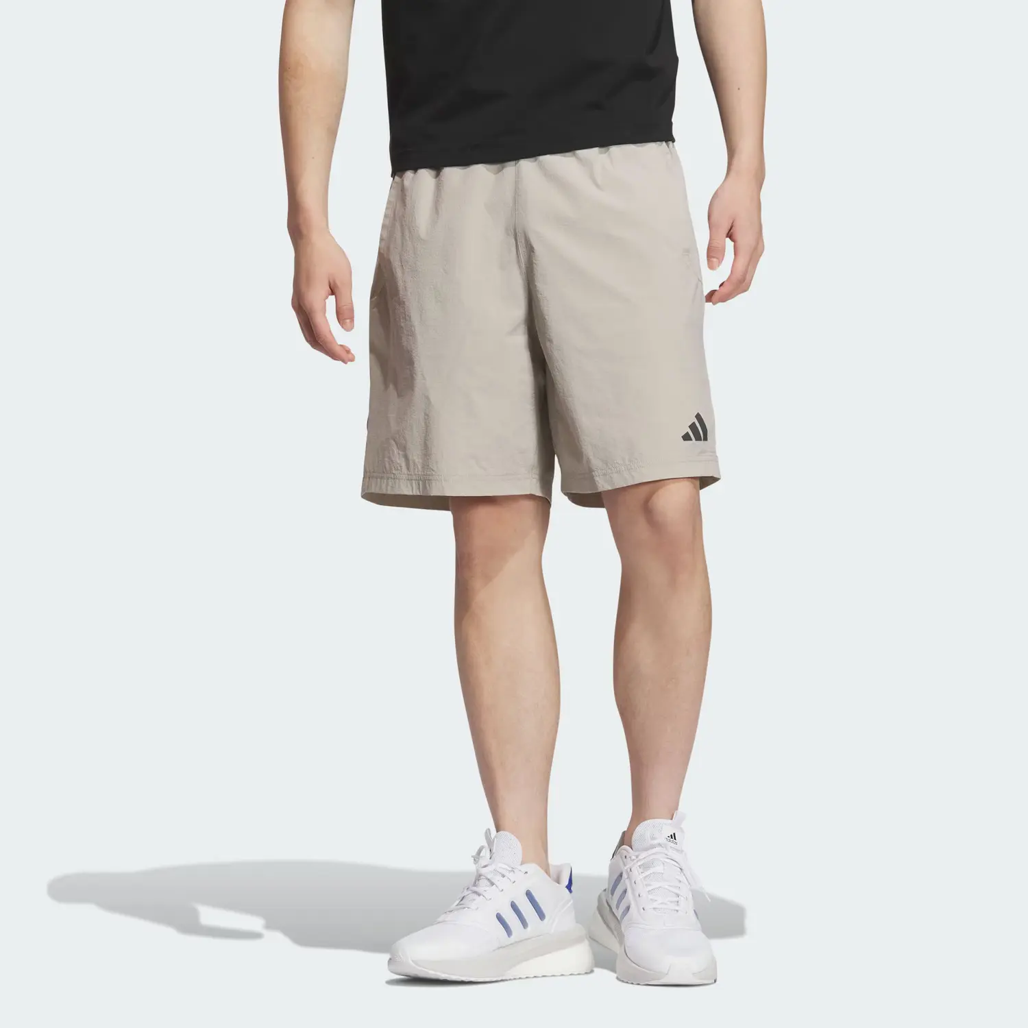 Шорты Casual SS25 мужские Adidas, серебристо-серый — фото 3