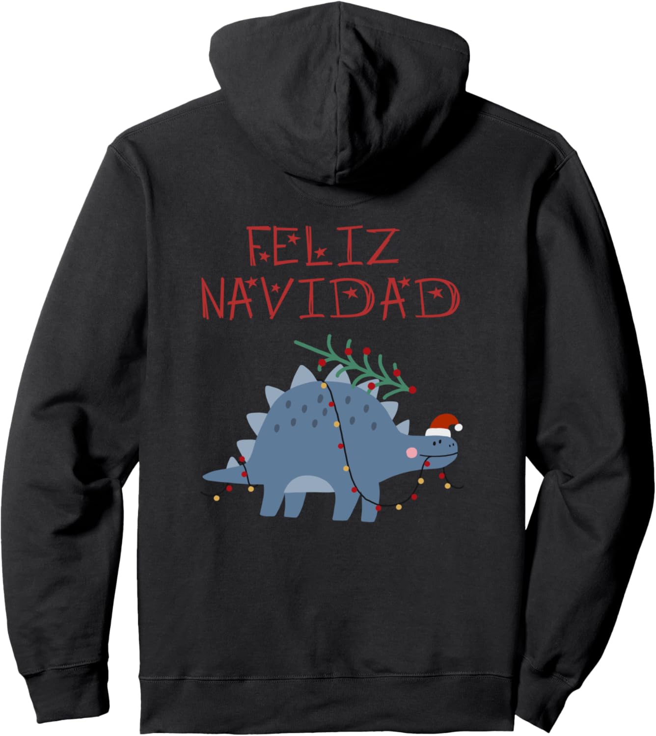 

Толстовка с динозавром Feliz Navidad Christmas Kwanzaa Hanukkah Holiday Shop, черный