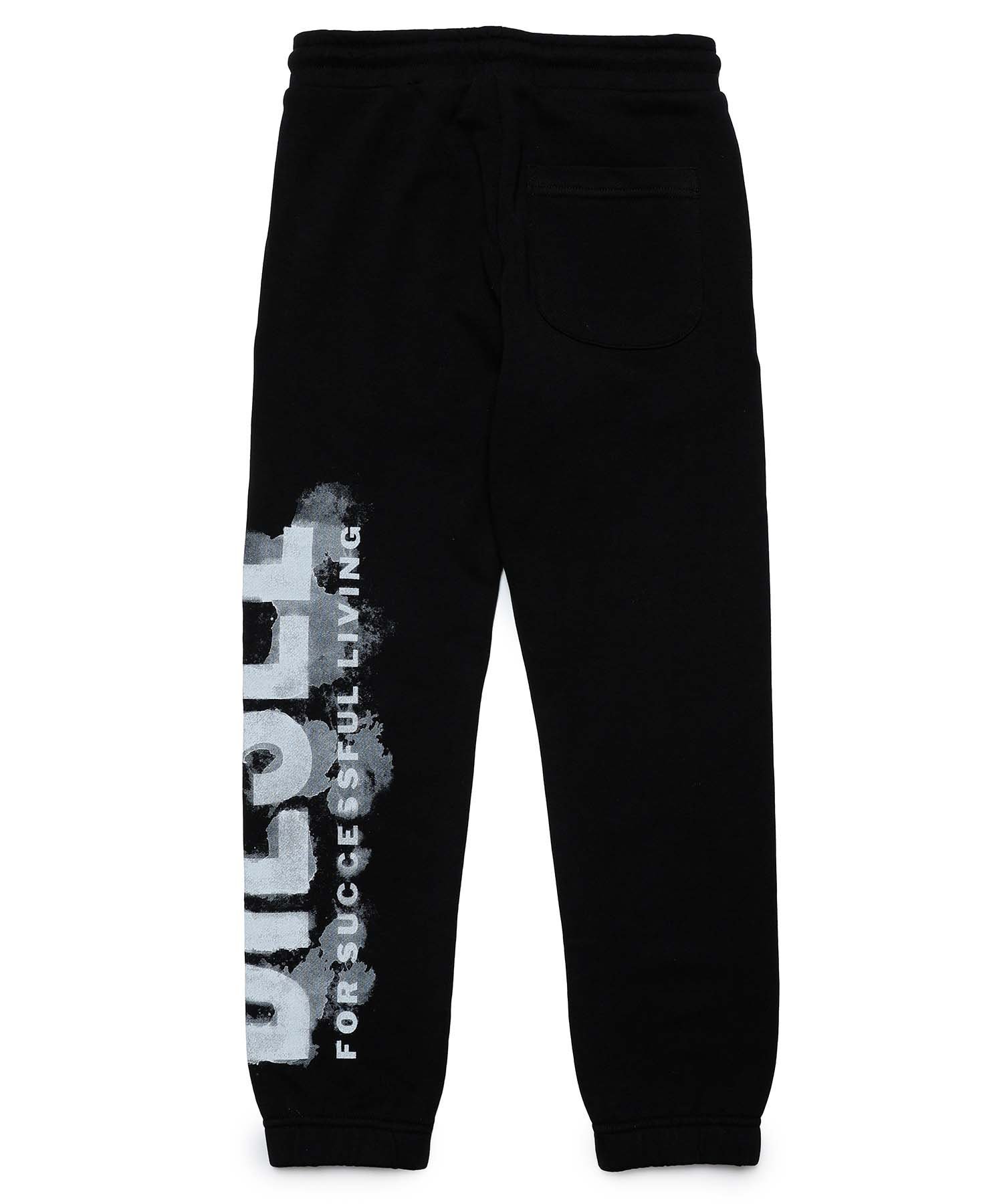 Детские спортивные штаны с логотипом бренда DIESEL, Black — фото 2
