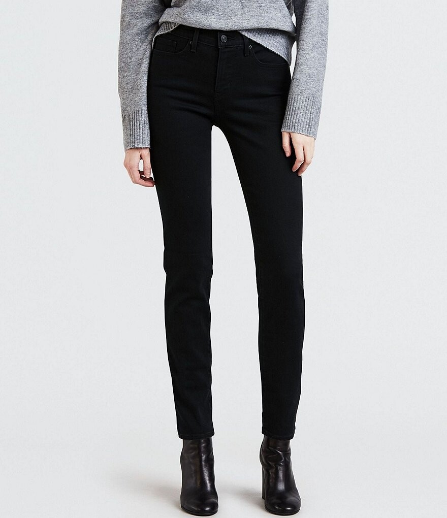 

Джинсы Levi's 312 Shaping Slim Leg из эластичного денима со средней посадкой, черный