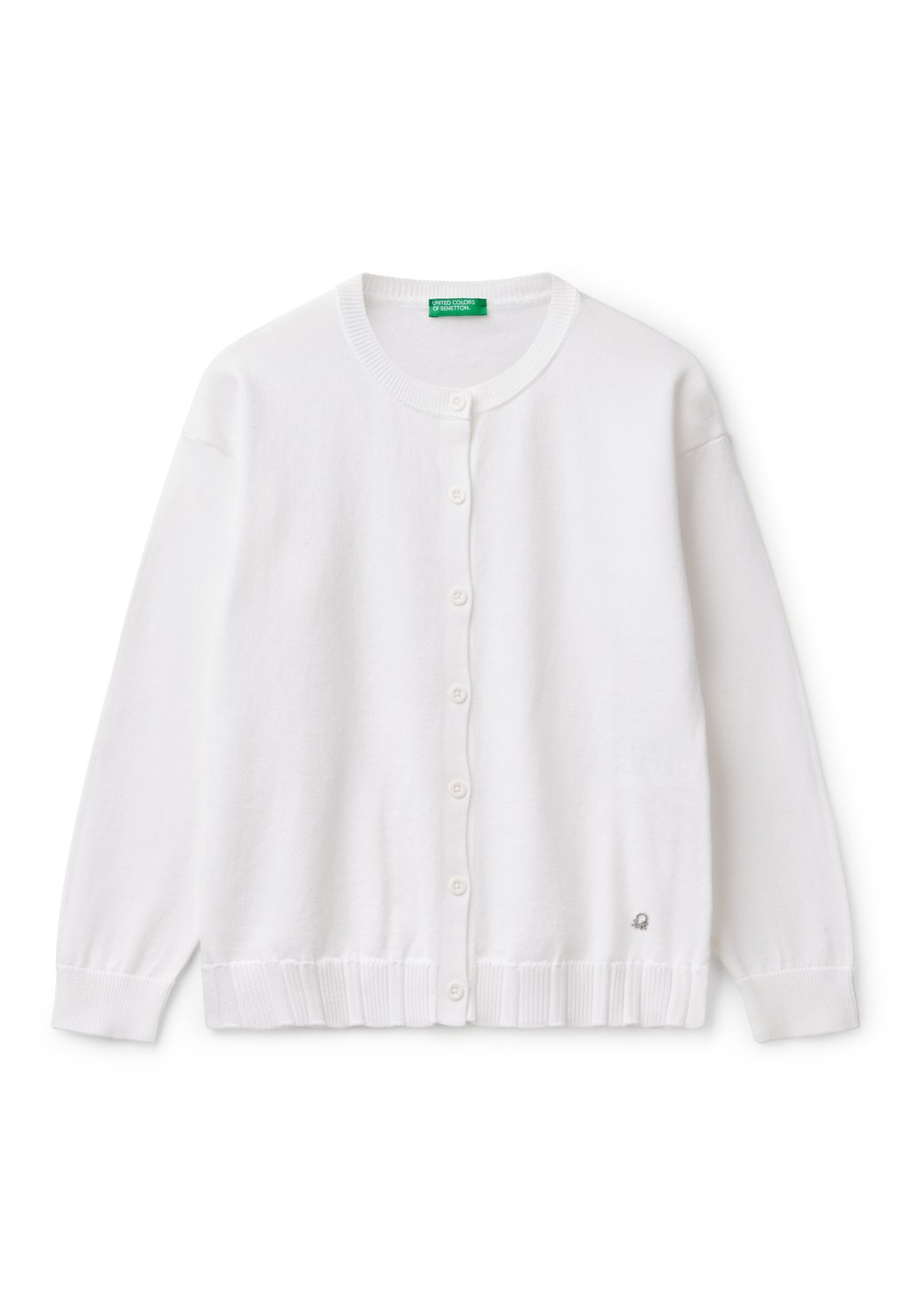 

Кардиган CREW NECK United Colors of Benetton, белый