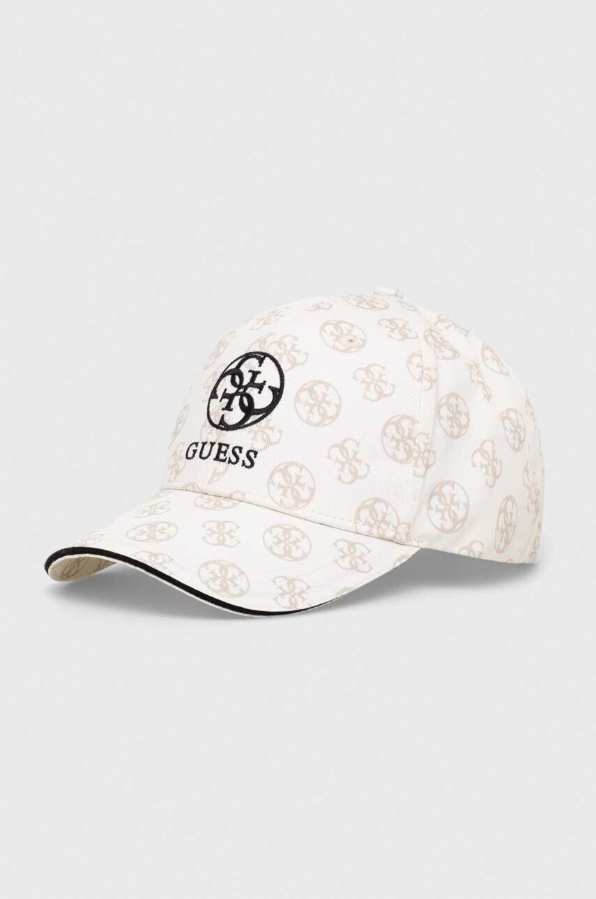 

Бейсболка Guess OLYMPE из хлопка, бежевый