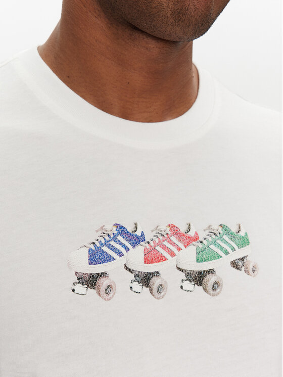 Футболка обычного кроя Roller JD0706 Adidas, белый — фото 4