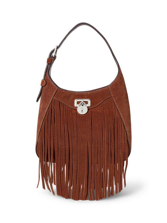 

Сумка кросс-боди Lauren Tanner с бахромой из замши, цвет tan Ralph Lauren, an