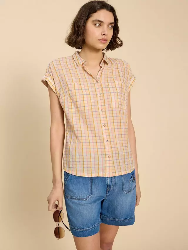 

Рубашка White Stuff Ellie Organic Cotton Check, разноцветный