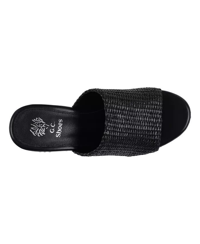 Женские босоножки на танкетке Vivica Espadrille GC Shoes, черный — фото 4
