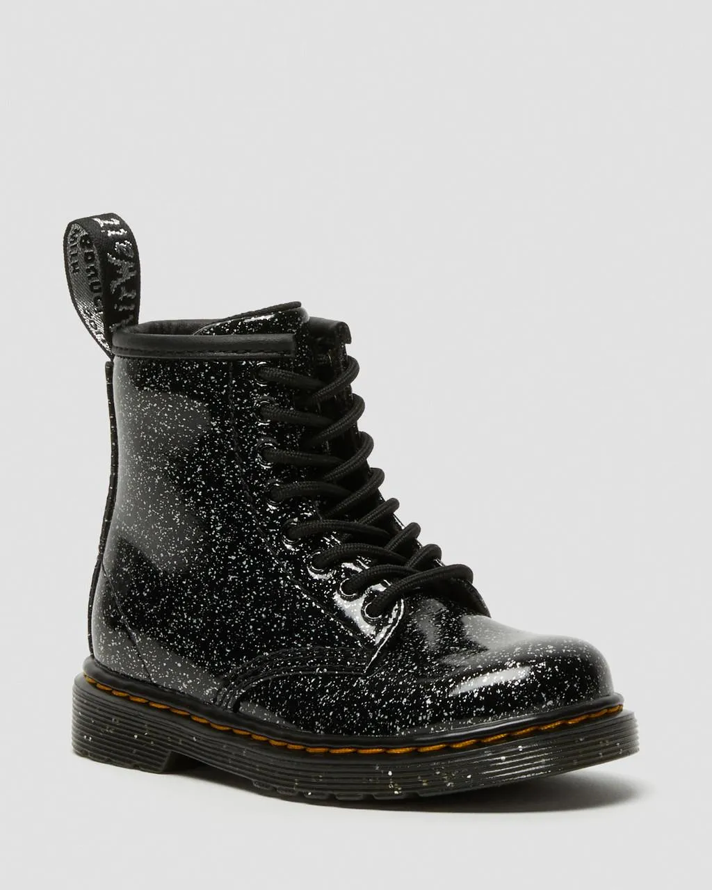 

Dr. Martens Toddler 1460 Блестящие ботинки на шнуровке, цвет Black — Cosmic Glitter