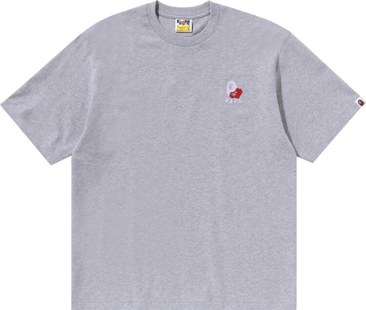 

Футболка BAPE Ape Head 2 Point Relaxed Fit 'Grey', серый