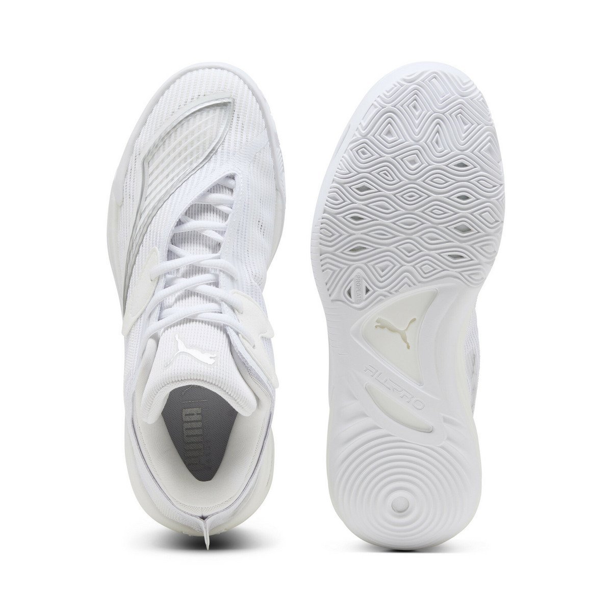 Мужские баскетбольные кроссовки All-Pro Nitro 2 PUMA, PUMA White-Blue — фото 4