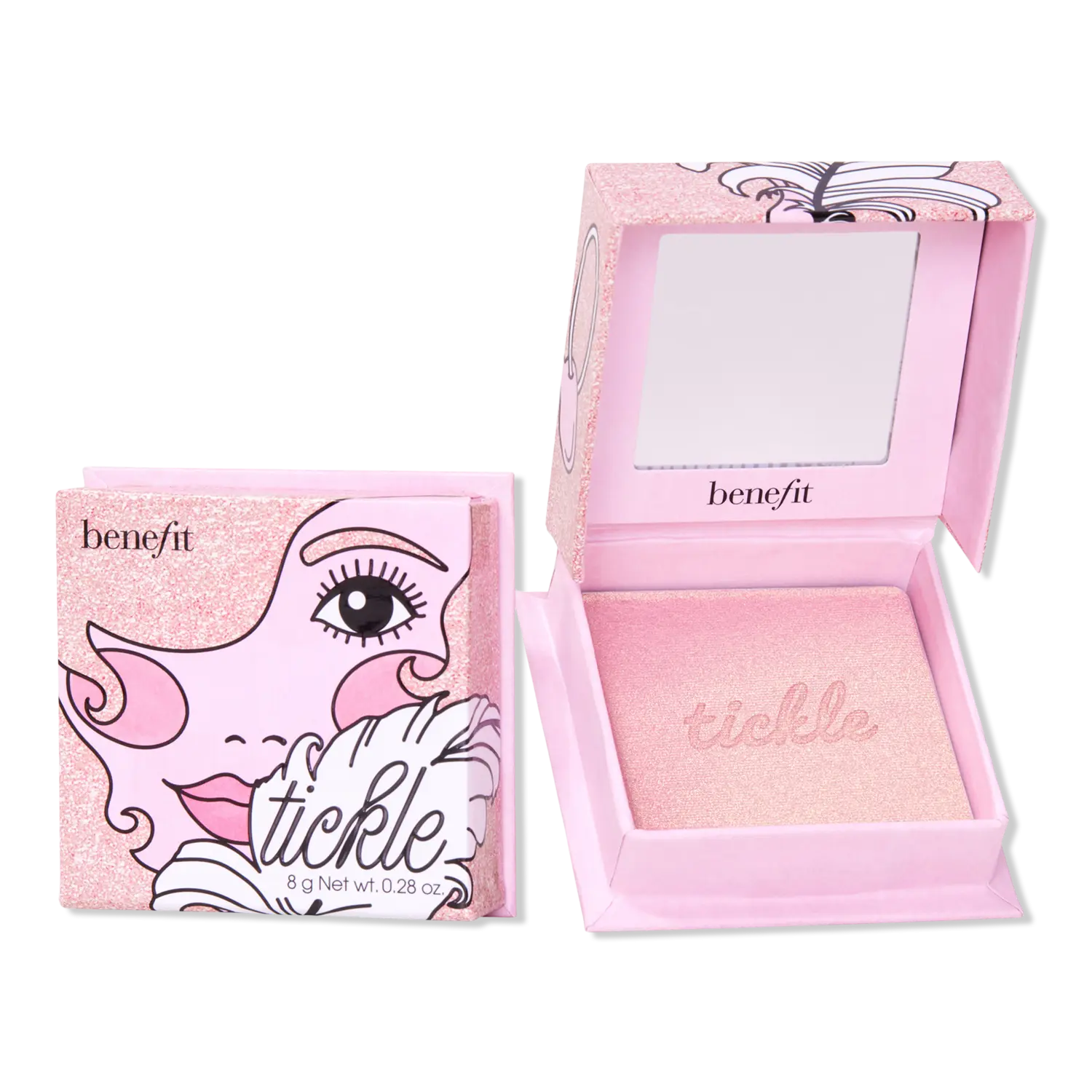 

Золотисто-розовый пудровый хайлайтер Tickle Benefit Cosmetics