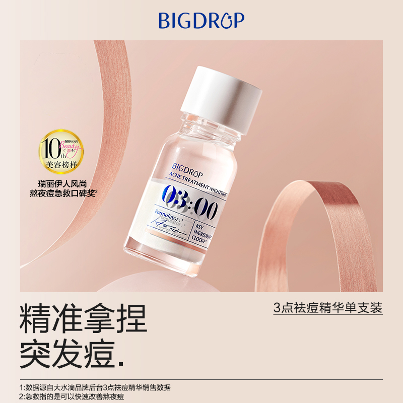 Сыворотка-лосьон от акне 3 Point Accurate Acne Fighting: борьба с акне, осветление следов от акне, восстановление 10ml/10ml*2/10ml*3 BIG DROP — фото 4