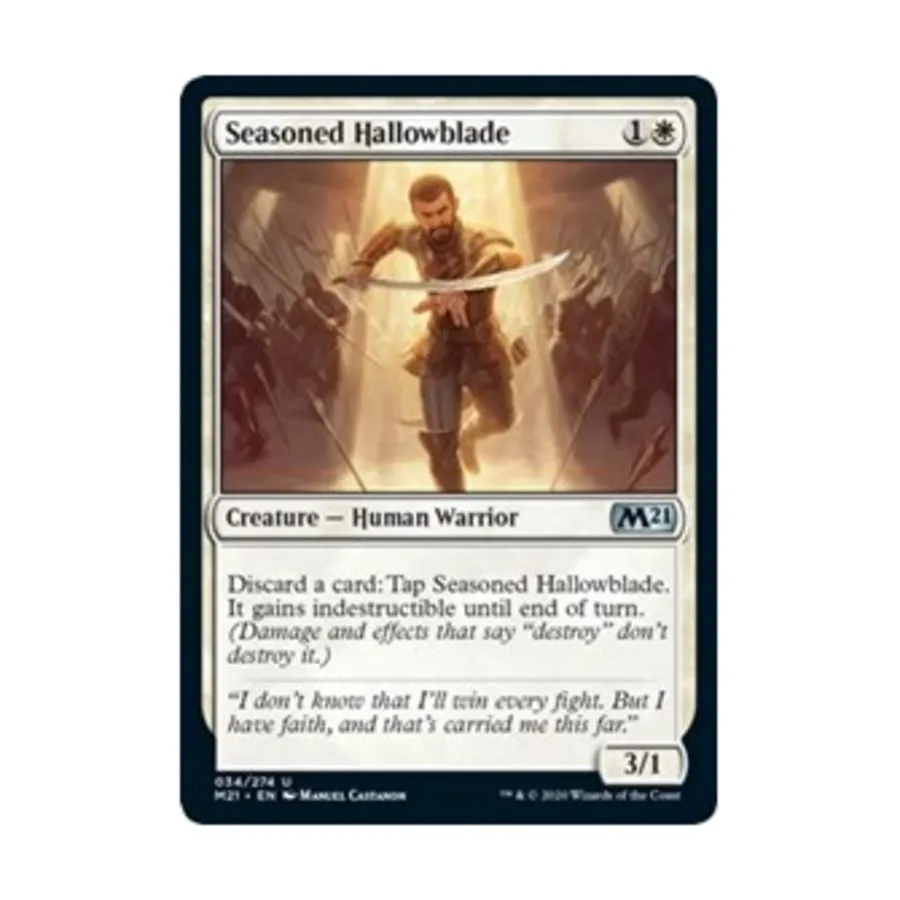 

CCG Опытный священный клинок (U), MTG - Core Set 2021