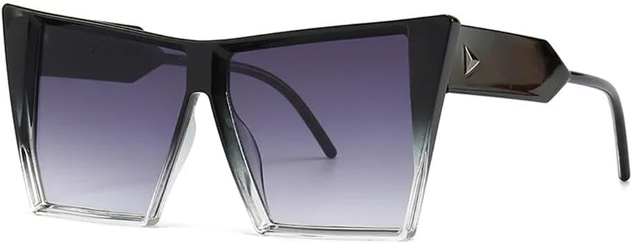 

Большие женские солнцезащитные очки с градиентным переходом цвета, мужские солнцезащитные очки с защитой от УФ-излучения UV400, солнцезащитные очки с заклепками VFDHN, 6