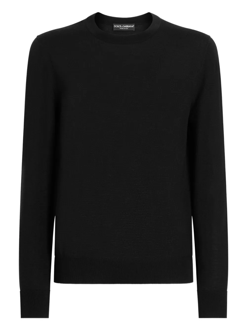 

Свитер с круглым вырезом DOLCE & GABBANA, черный