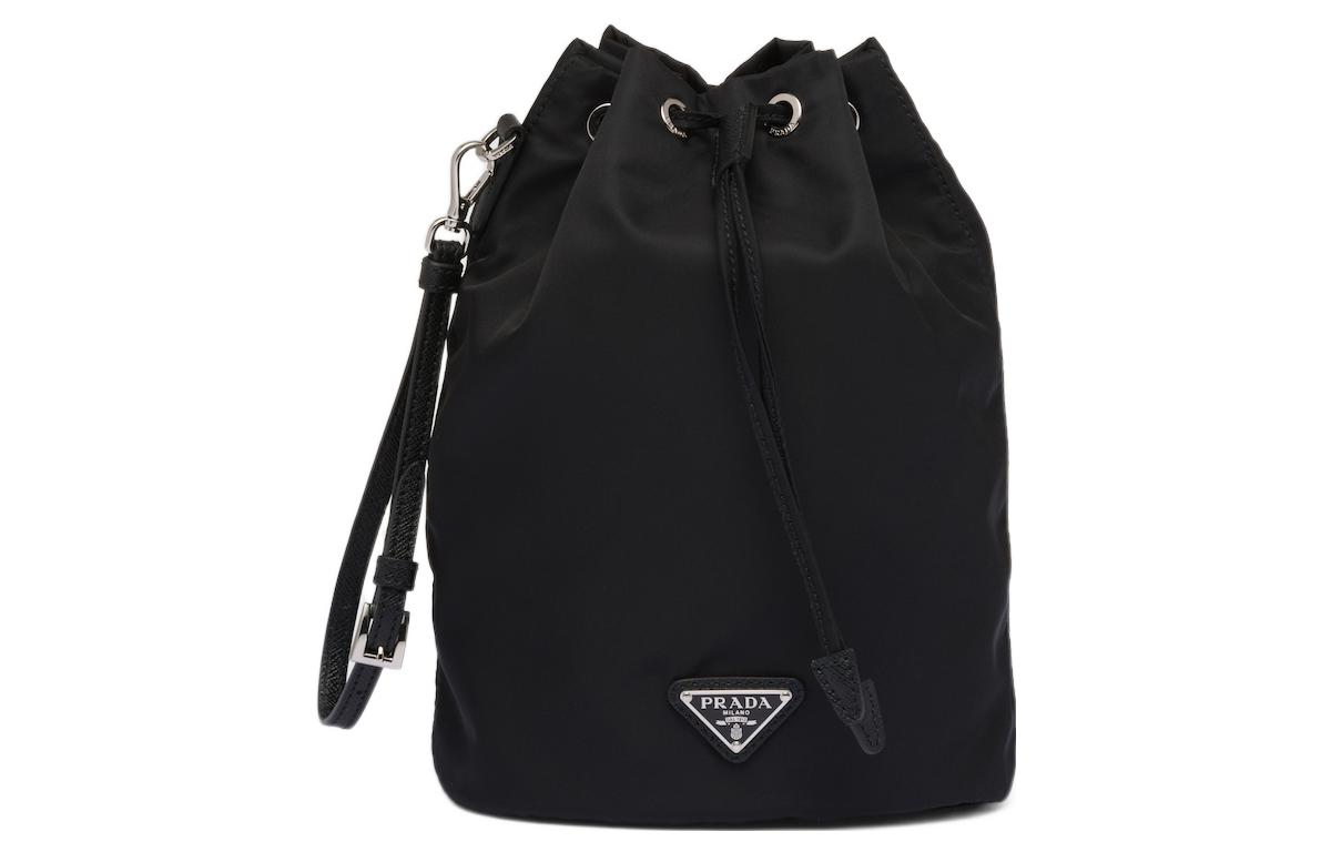 

PRADA Re Nylon Fabric One Shoulder Handbag Women's Black