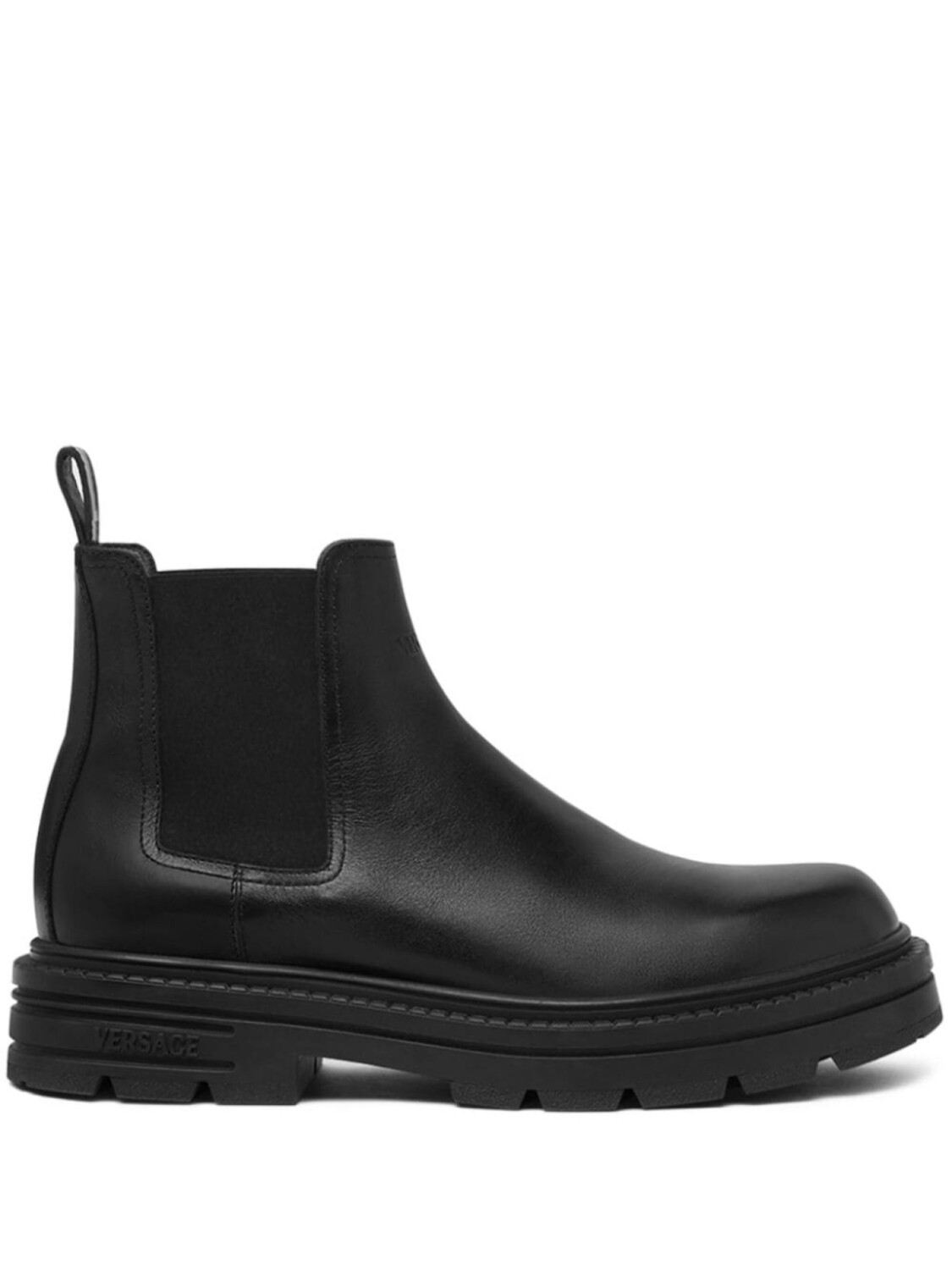

Versace ботинки с тисненым логотипом, черный