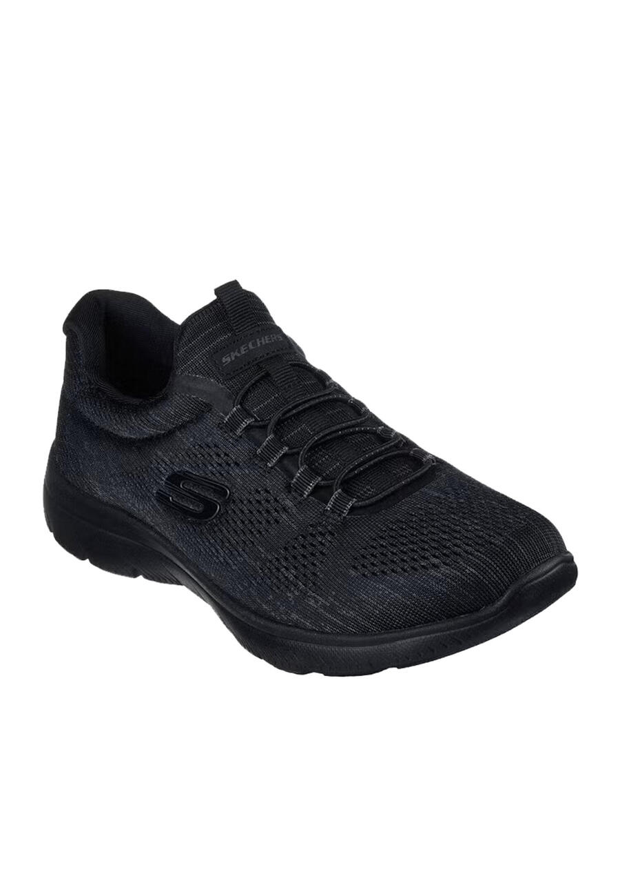 Кроссовки женские SKECHERS SUMMITS-FUN FLARE, черные, веганские, 150113 BBK