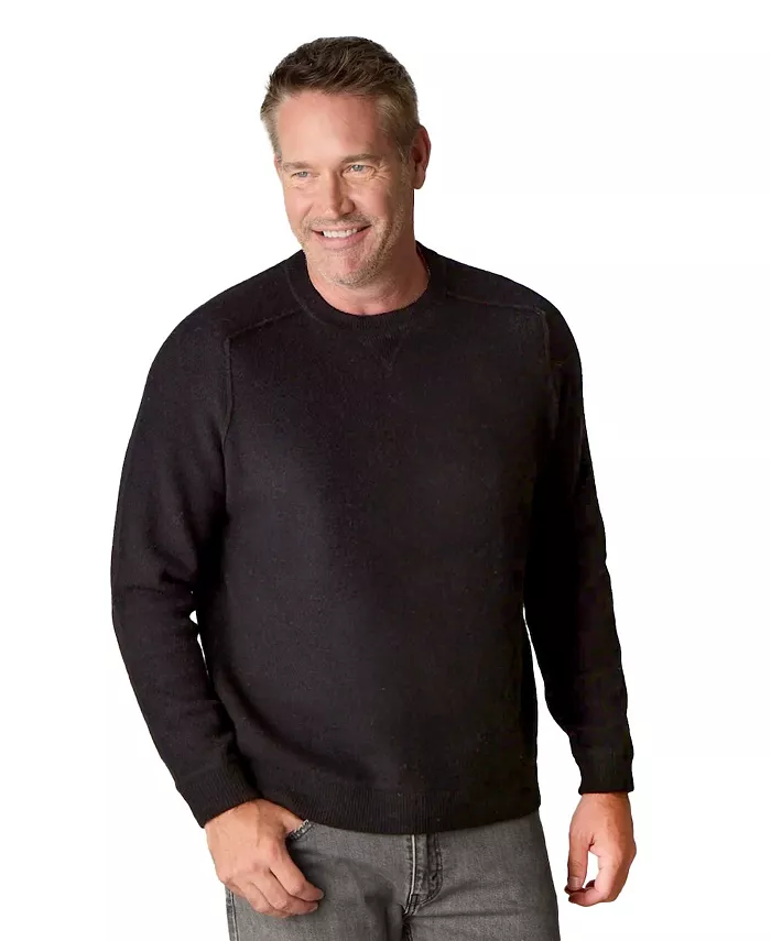 

Мужской свитер-водолазка из мериносовой шерсти без раздражения с подкладкой Luxlined, черный