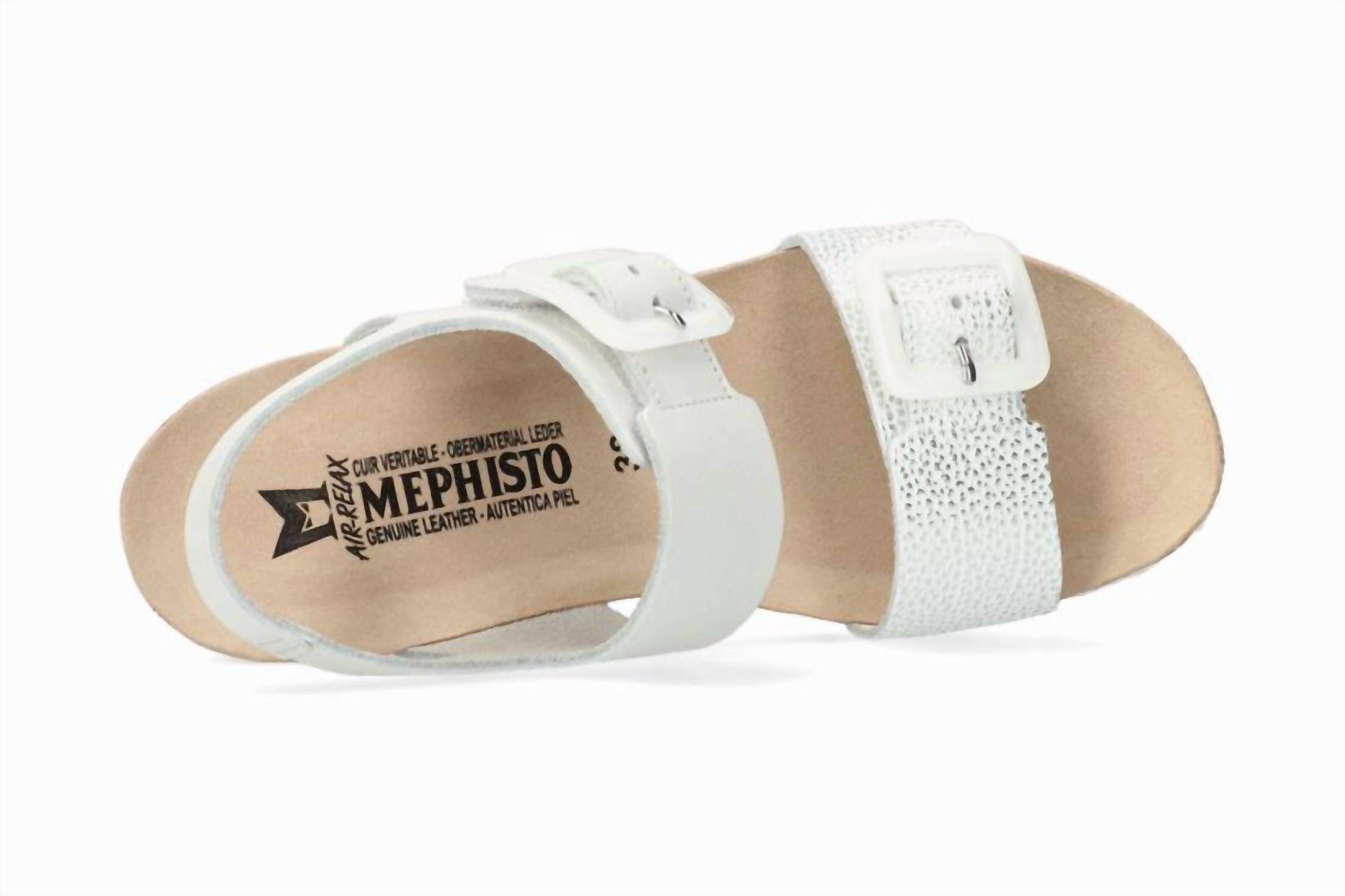 Women's Lissia Lightweight Walking Wedge Sandal In White MEPHISTO — фото 3