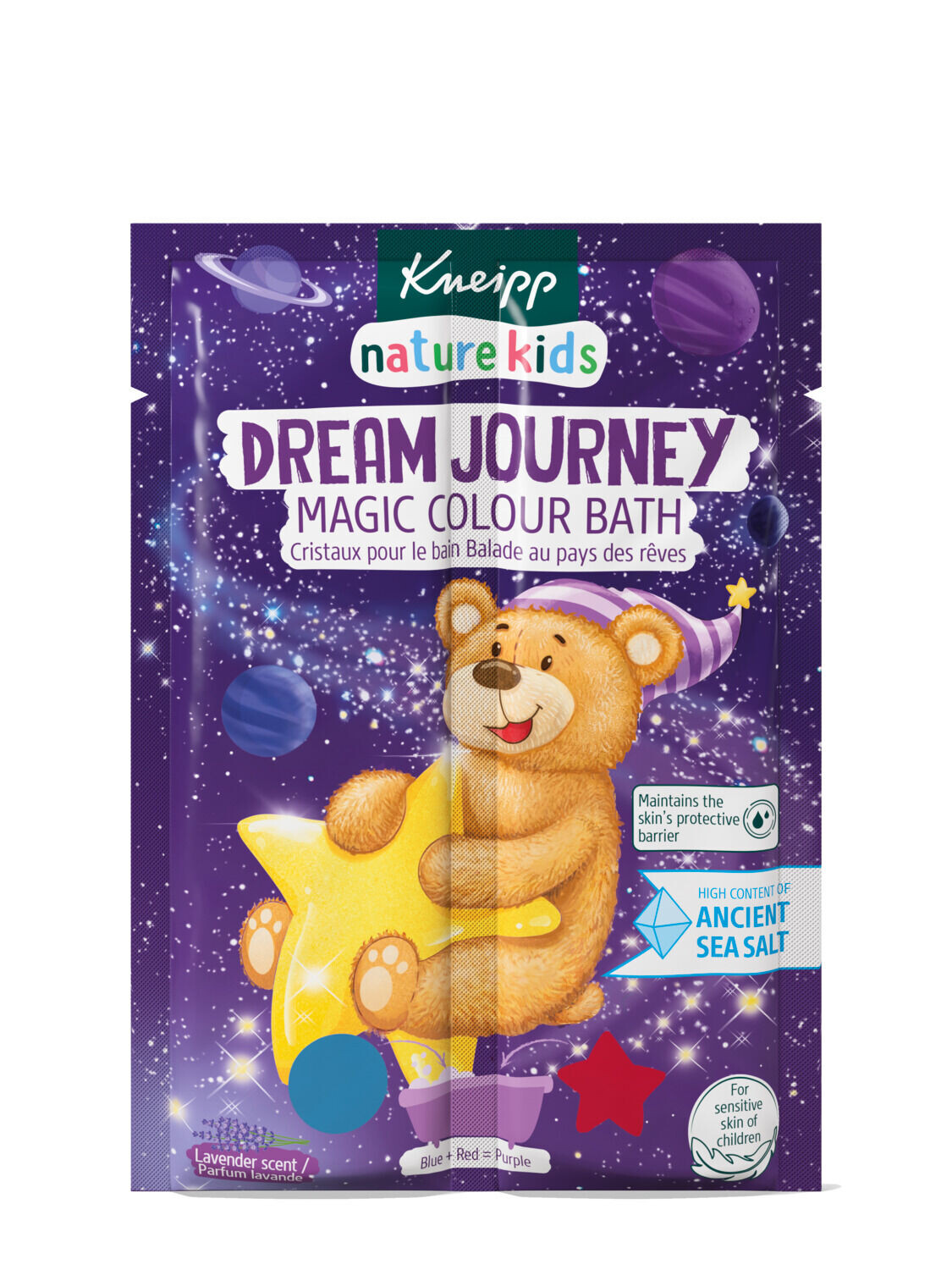 

Волшебная двухцветная соль для ванн с лавандой Kneipp Nature Kids, 2x20 гр