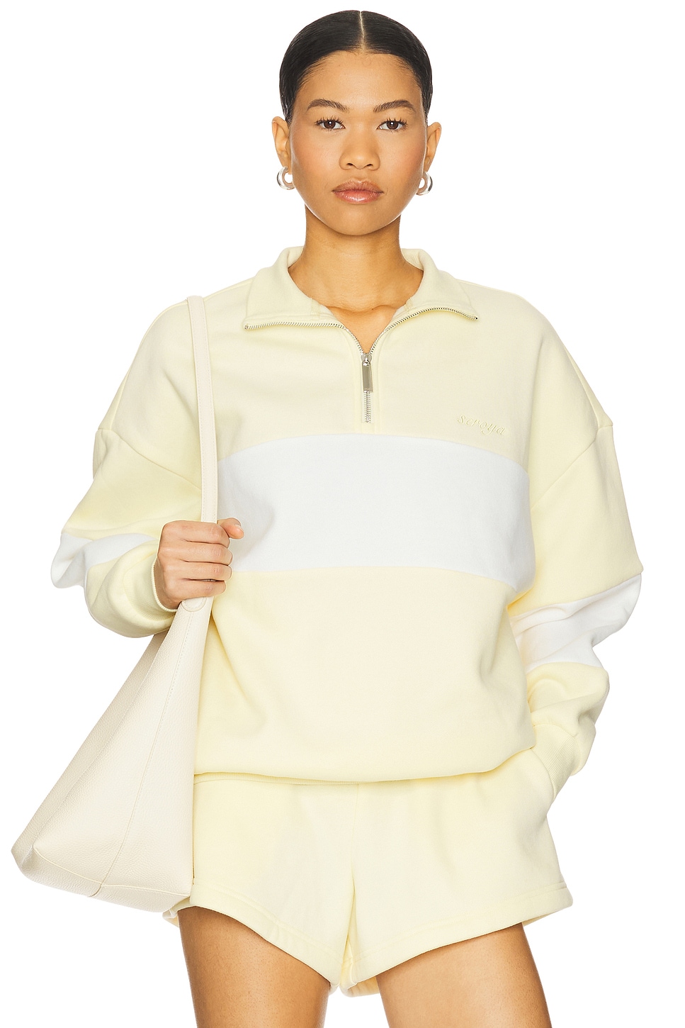 

Толстовка Asbury Ser.O.Ya, pastel yellow & white