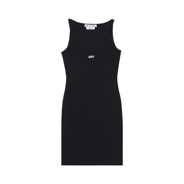 

Платье Off-White Off Stamp Rib Basic Tank Dress, черный