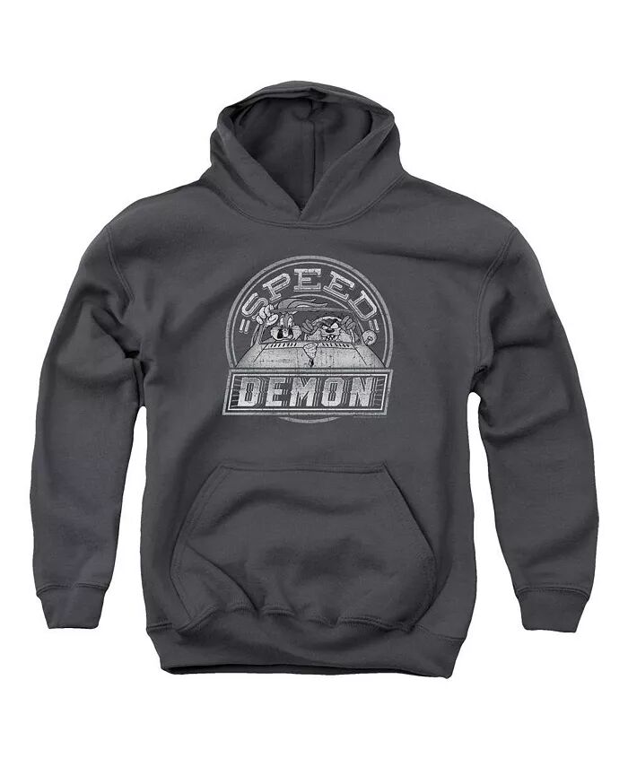 

Толстовка с капюшоном Speed Demon для мальчиков и девочек Looney Tunes, серый