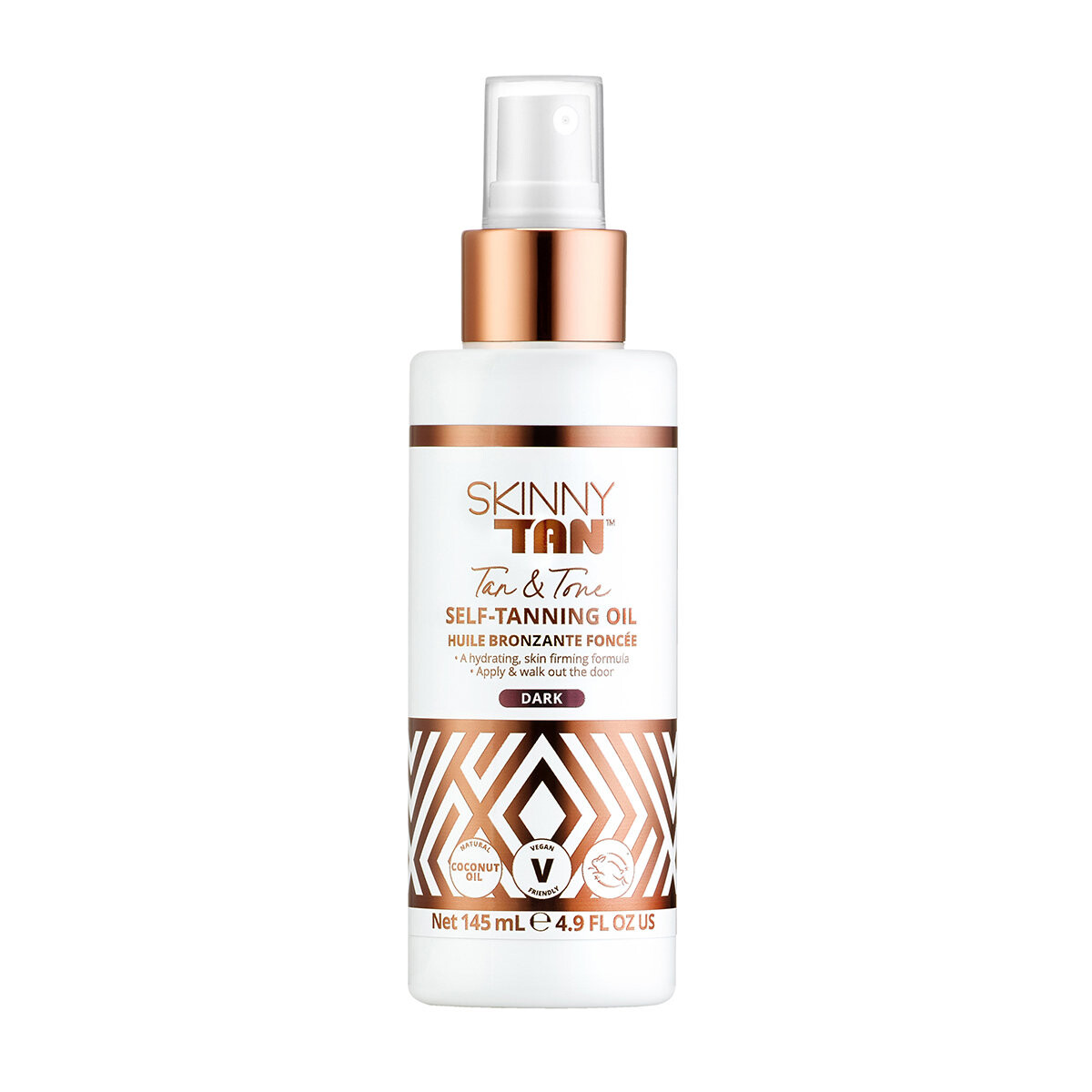 

Skinny Tan, Wonder Dark Tan & Tone, Масло-автозагар, темное