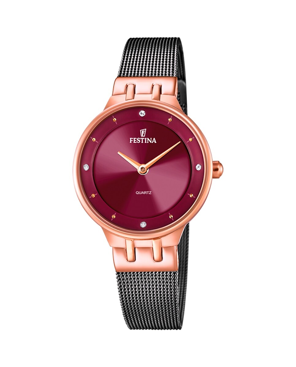

Женские часы F20599/2 Mademoiselle из розовой стали Festina, розовый