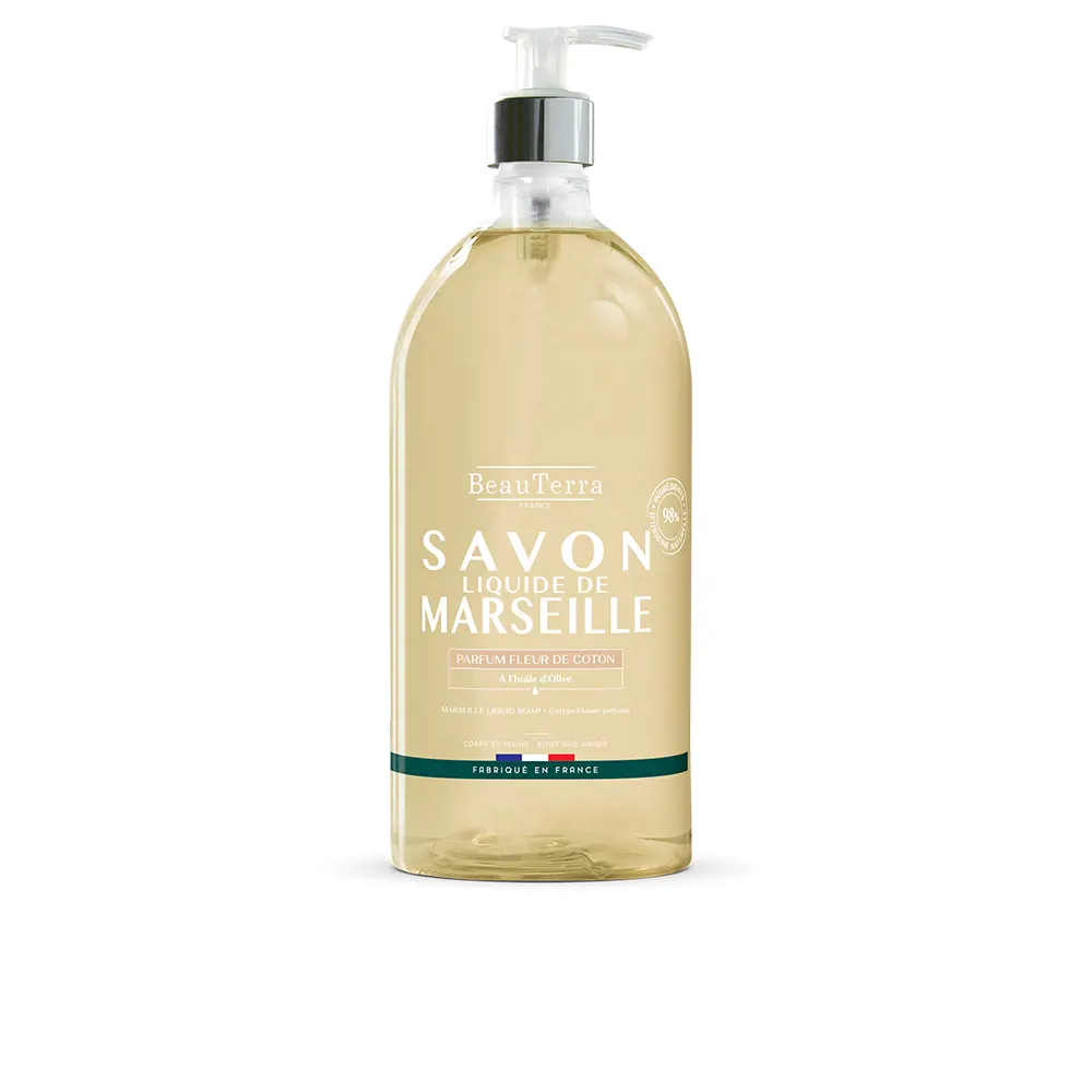 

Гель для душа Marseille jabón flor de algodón Beauterra, 1000 мл.