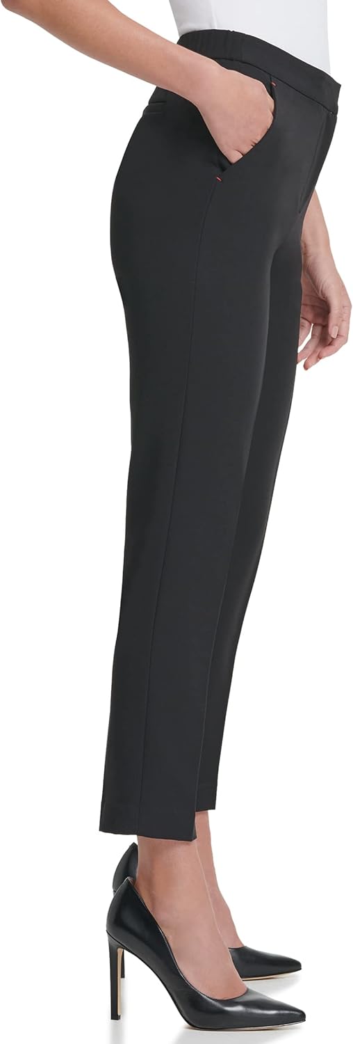 Женские брюки Tommy Hilfiger Sloane с эластичной талией и щиколоткой, Black/Black — фото 2