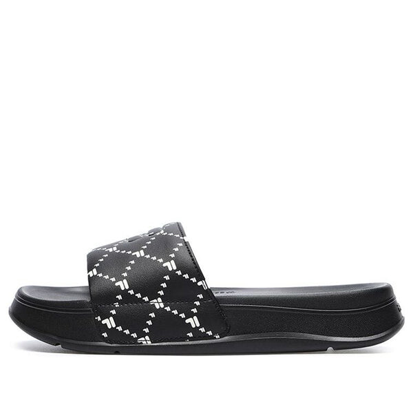 Тапочки como slippers 'black white' Fila Fusion, черный
