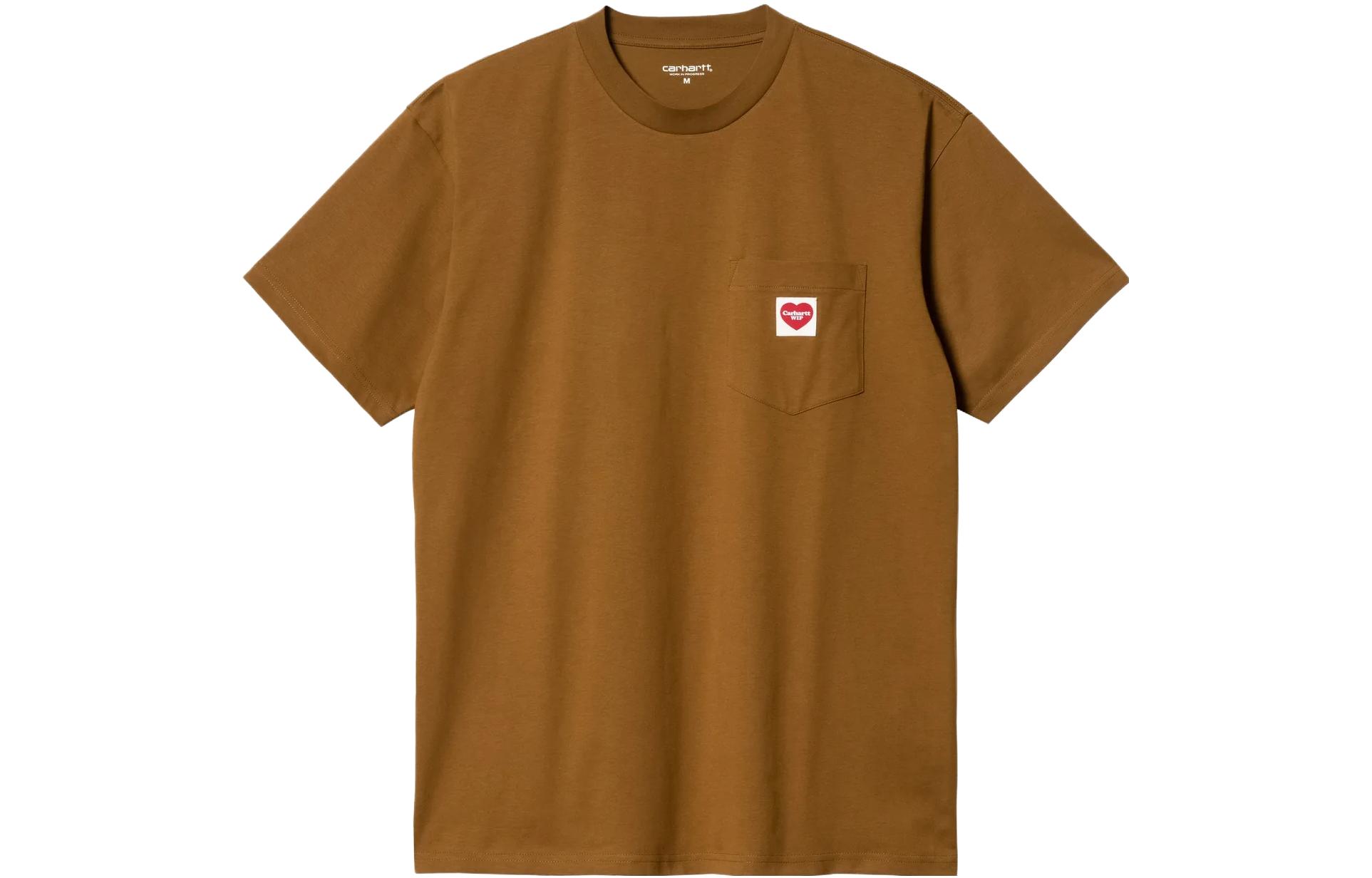 

Carhartt WIP Футболка мужская коричневая, Коричневый, Carhartt WIP Футболка мужская коричневая