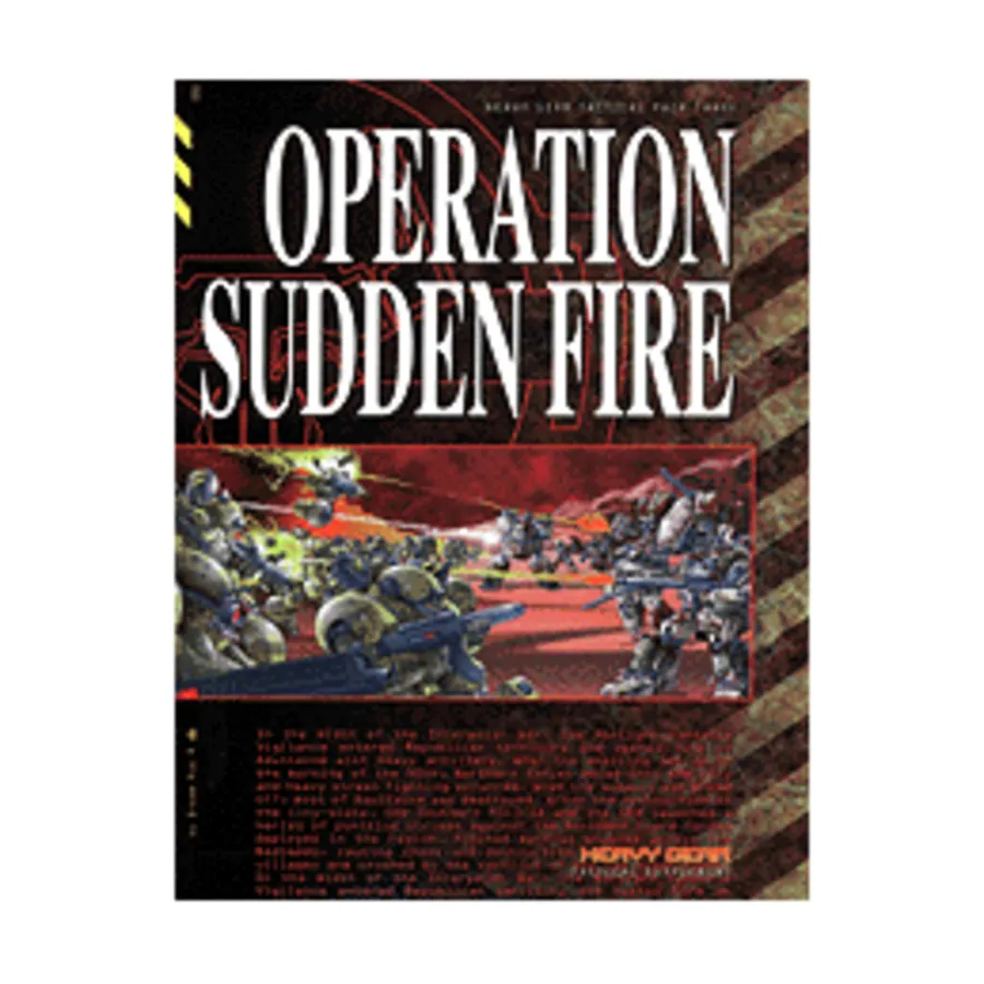 

Tactical Campaign Pack #3 - Operation Sudden Fire, Heavy Gear (1st-2nd Edition), мягкая обложка
