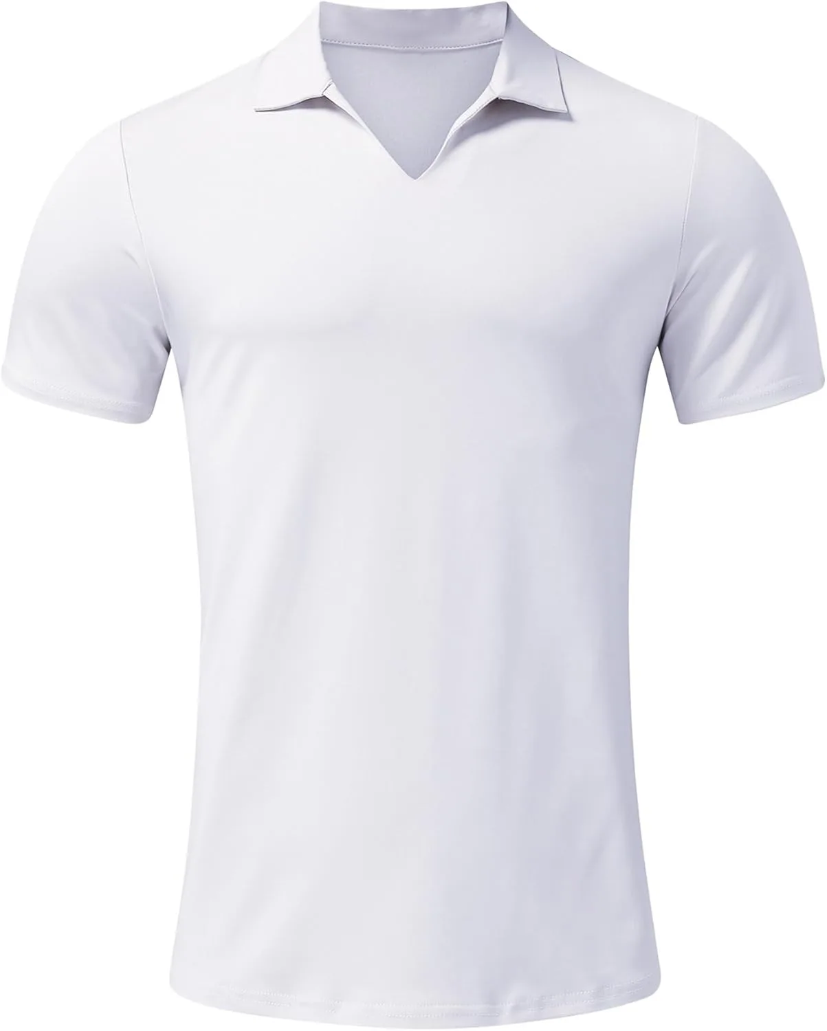 

Мужская футболка-поло с V-образным вырезом, Slim Fit, быстросохнущая SWJGLITTR