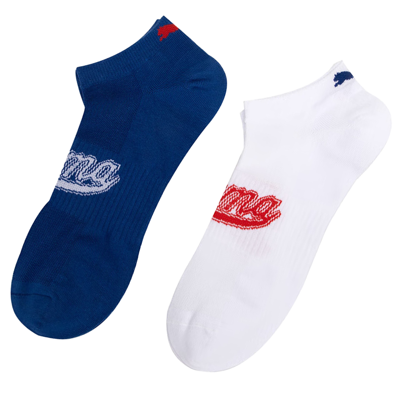 

Носки унисекс PUMA, 2 Pack (White+Blue)