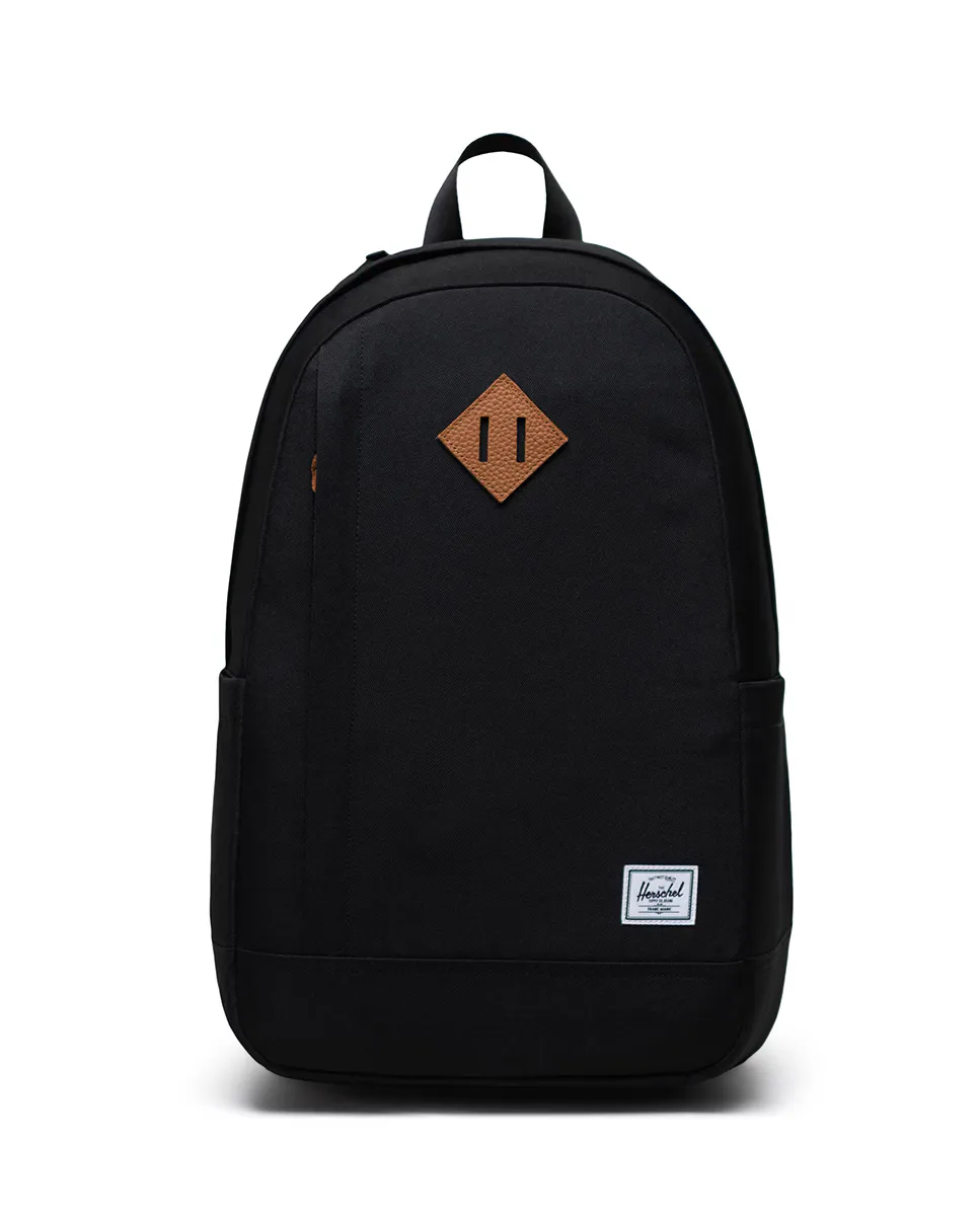 

Переработанный мужской рюкзак из черной ткани 26 л Herschel, чёрный