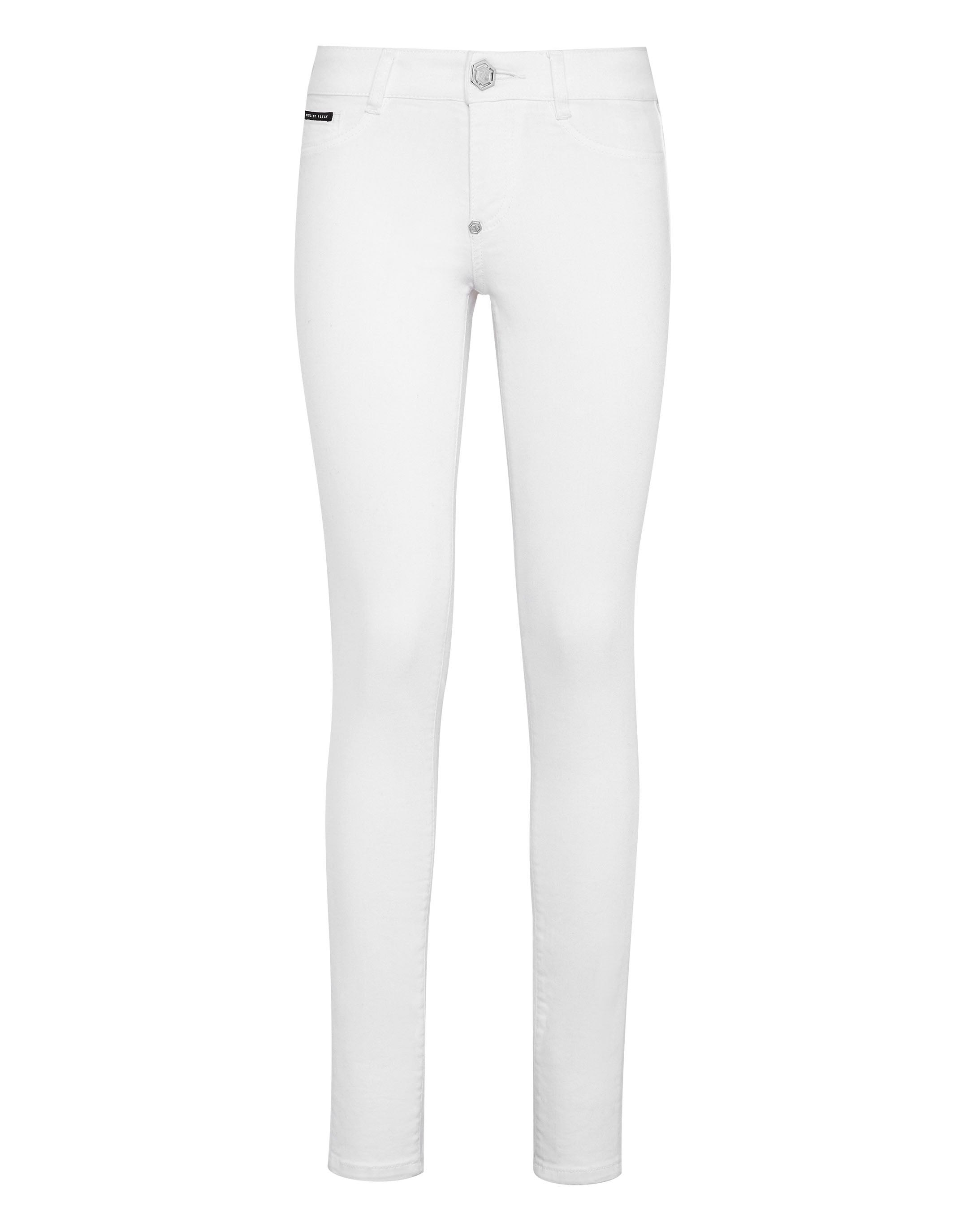 

Джинсовые джеггинсы PHILIPP PLEIN, цвет summer snow