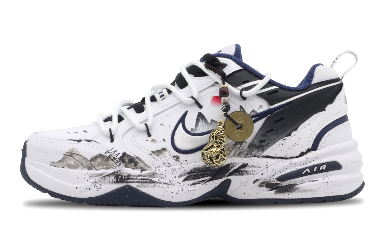 

Кроссовки Air Monarch 4 Chunky унисекс с низким верхом черного/белого цвета Nike
