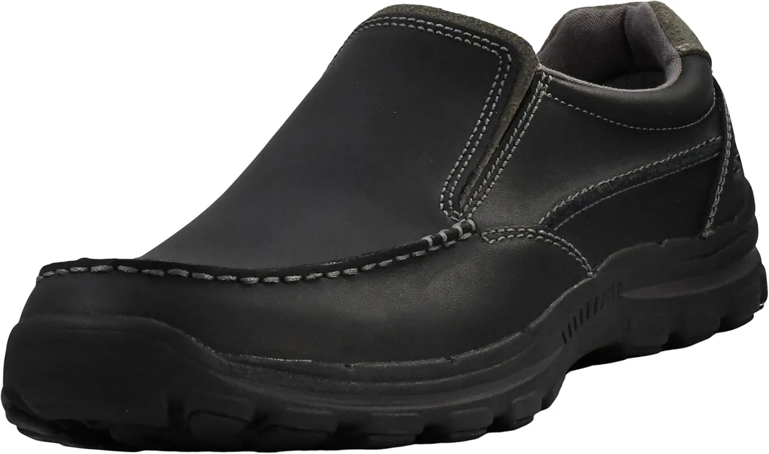 Мокасины мужские Skechers, черная кожа