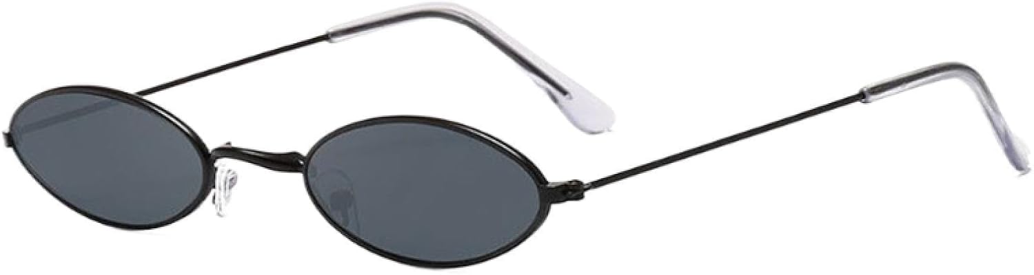 

Солнцезащитные очки с защитой от УФ-излучения UV400 | Маленький овальный цвет, красный металлик | Для женщин и мужчин, для занятий спортом на открытом воздухе и вождения DSVIGF, 05 Blackgray