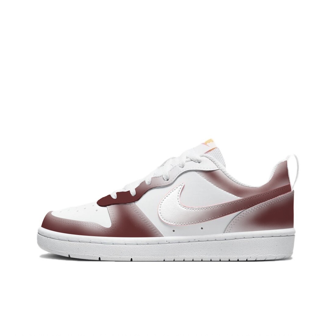 

Кроссовки Nike Court Borough Skateboarding Shoes Women's Low-top White/brick Red, красный