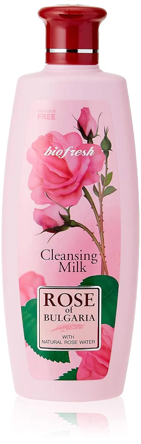 Молочко для умывания Biofresh Cosmetics — Очищающее молочко Rose of Bulgaria со % натуральной розовой водой, 330 мл
