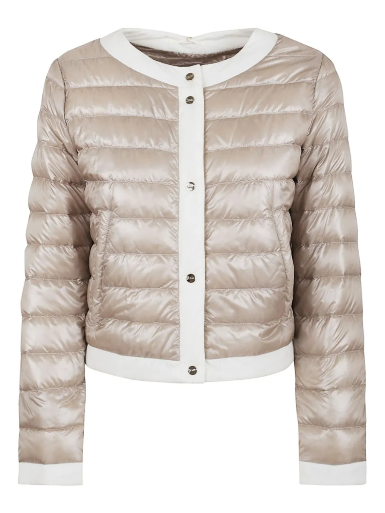 

Пуховик с контрастной отделкой Herno, нейтральный