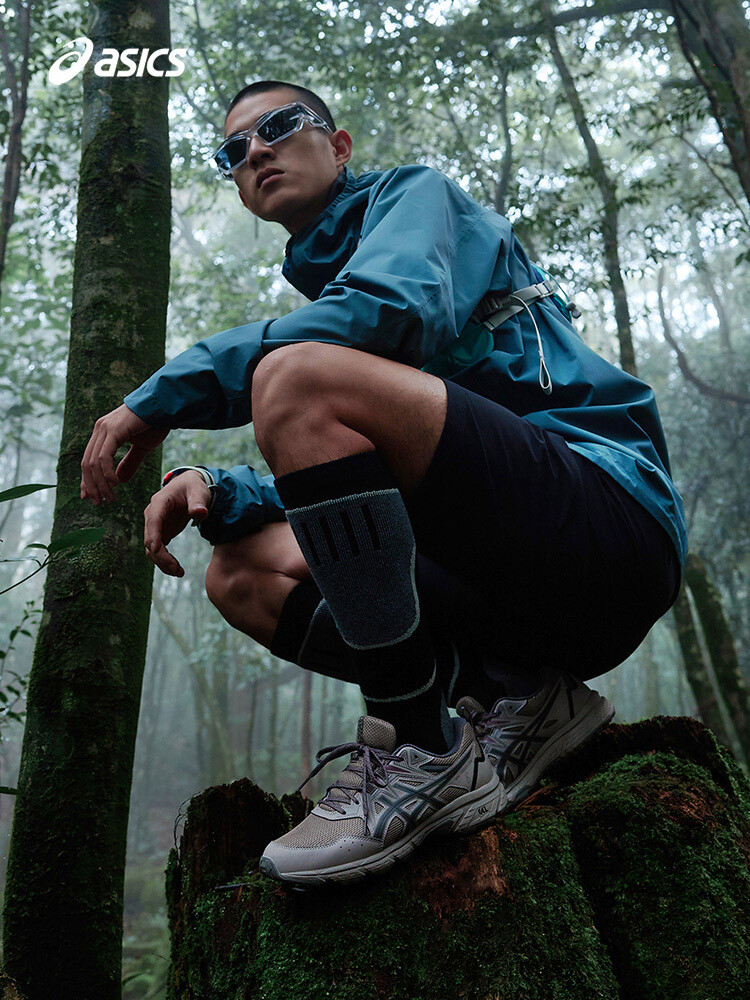 Кроссовки унисекс Asics Gel-Venture 8 спортивные, черный / серый — фото 3