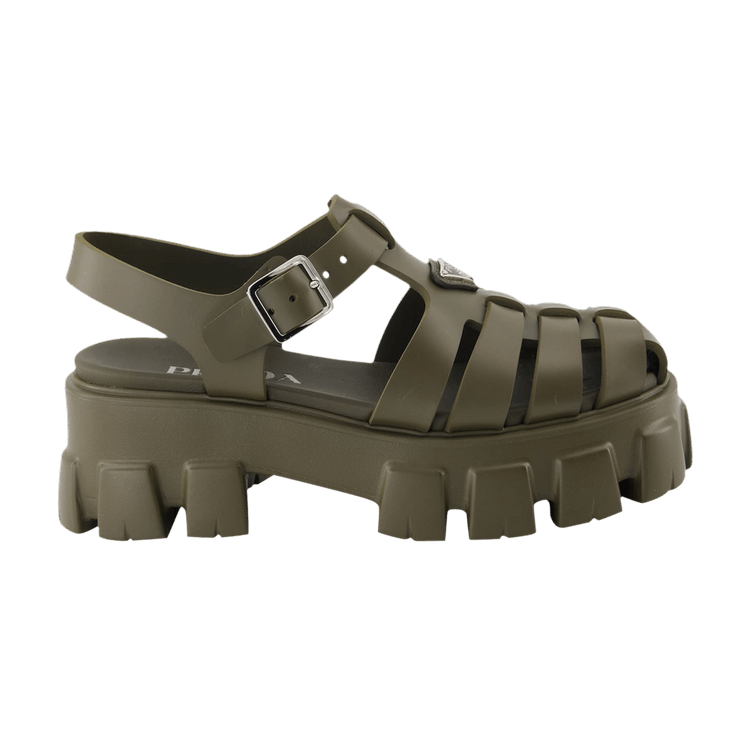 Кроссовки Prada Wmns Foam Rubber Sandal 'Military', зеленый